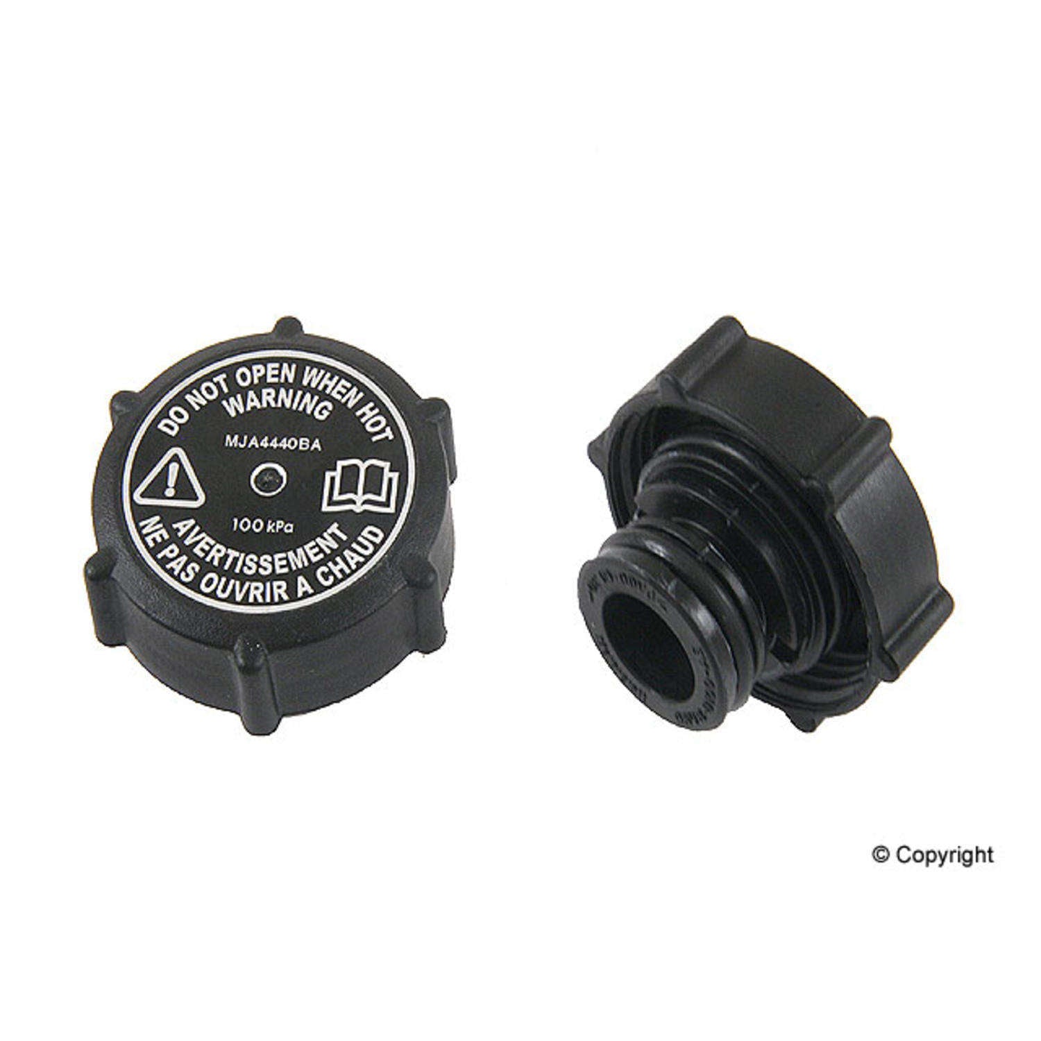 Front View of Engine Coolant Reservoir Cap EUROSPARE MJA4440BA