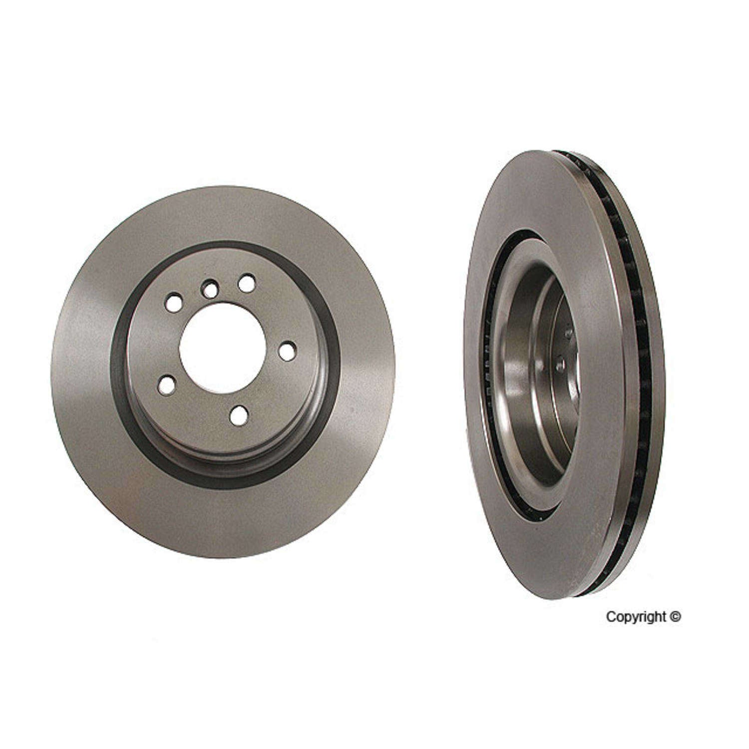 Front View of Front Disc Brake Rotor EUROSPARE SDB500182