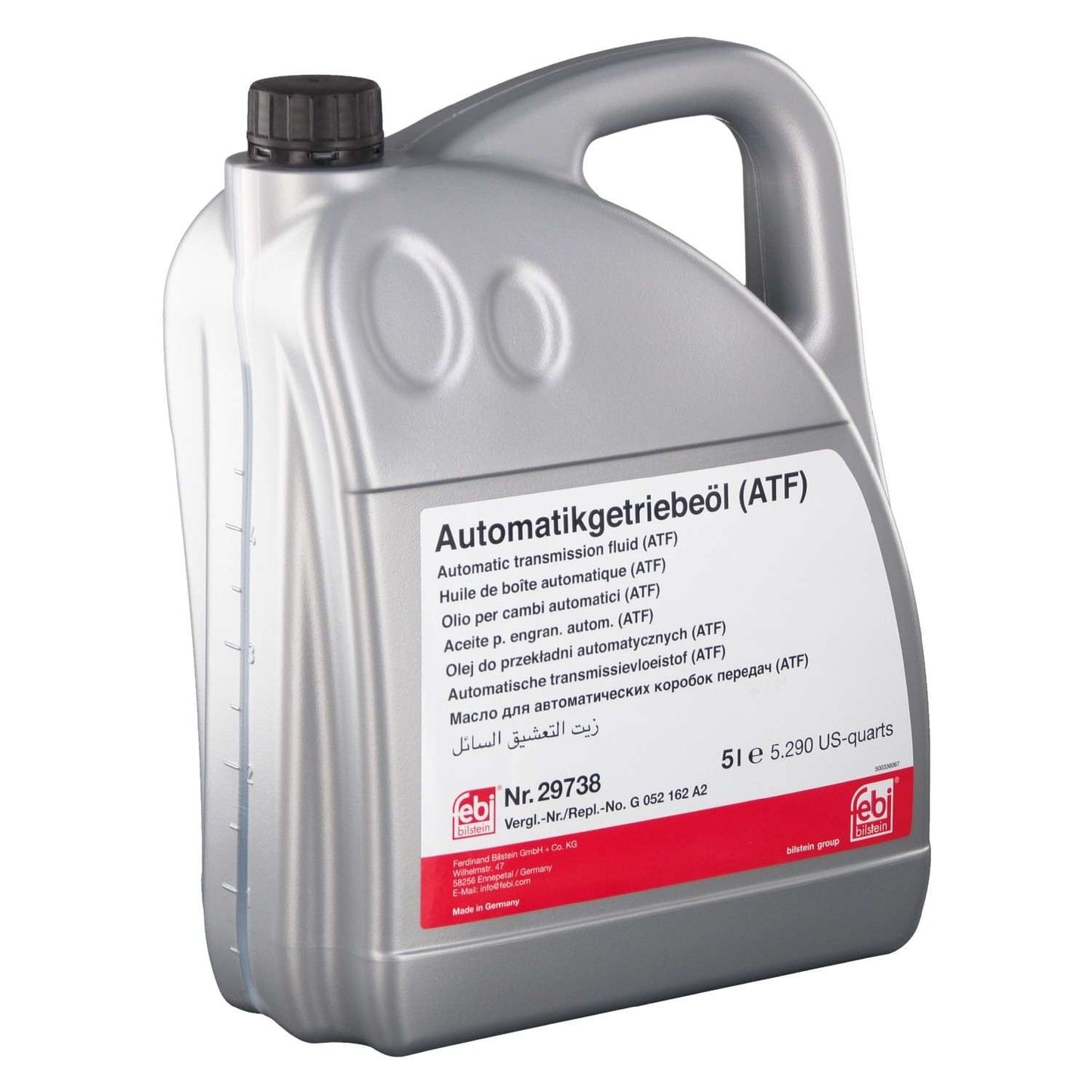 Front View of Automatic Transmission Fluid FEBI 29738