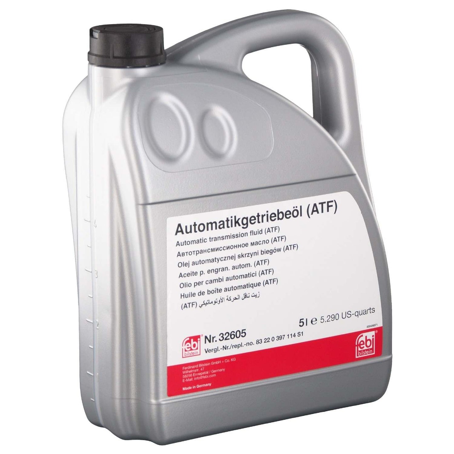 Front View of Automatic Transmission Fluid FEBI 32605