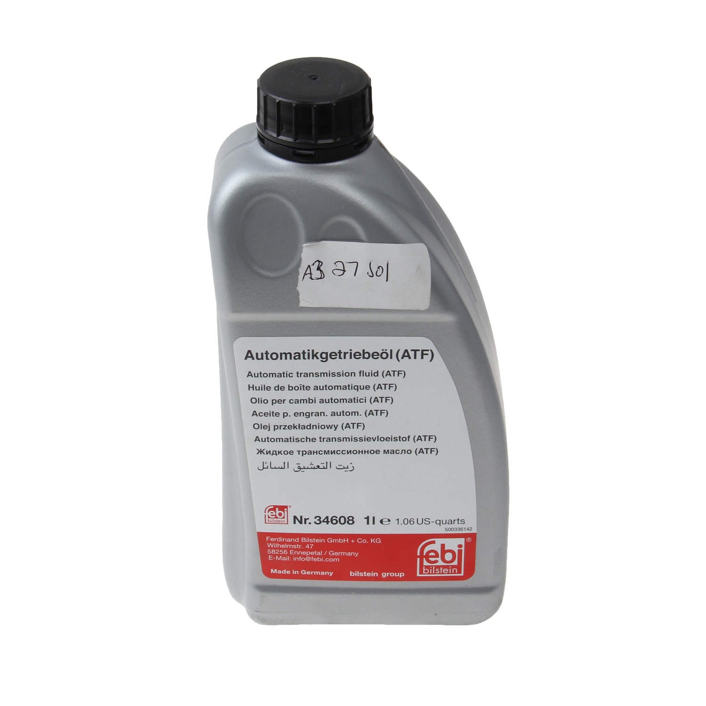 Angle View of Automatic Transmission Fluid FEBI 34608