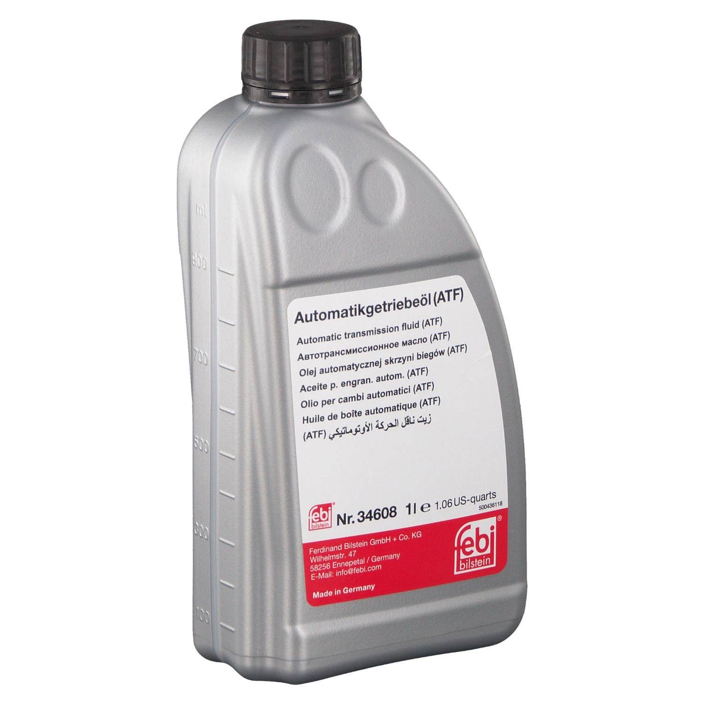 Front View of Automatic Transmission Fluid FEBI 34608