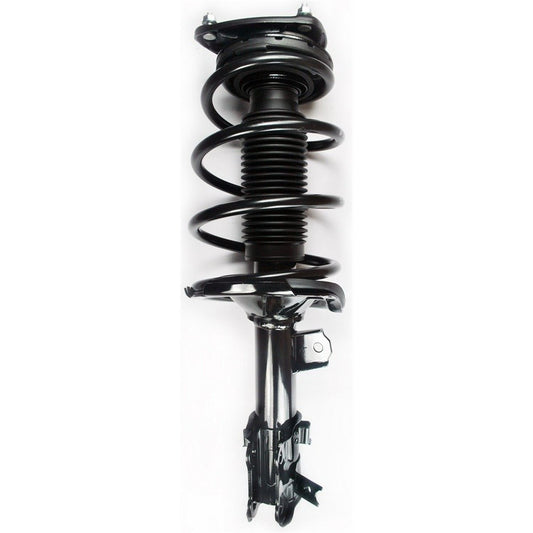 Front View of Front Left Suspension Strut and Coil Spring Assembly FCS 1331579L