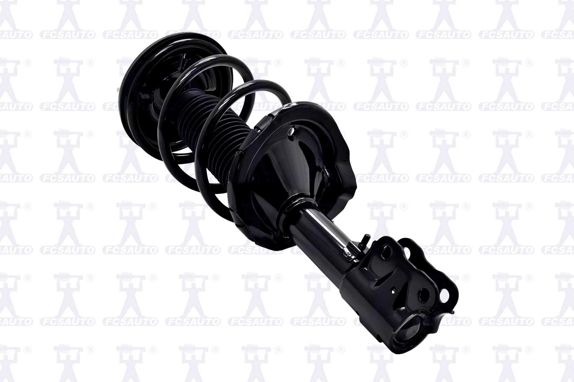 Top View of Front Left Suspension Strut and Coil Spring Assembly FCS 1331665L