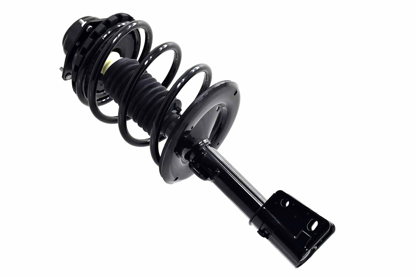 Top View of Front Left Suspension Strut and Coil Spring Assembly FCS 1332316L