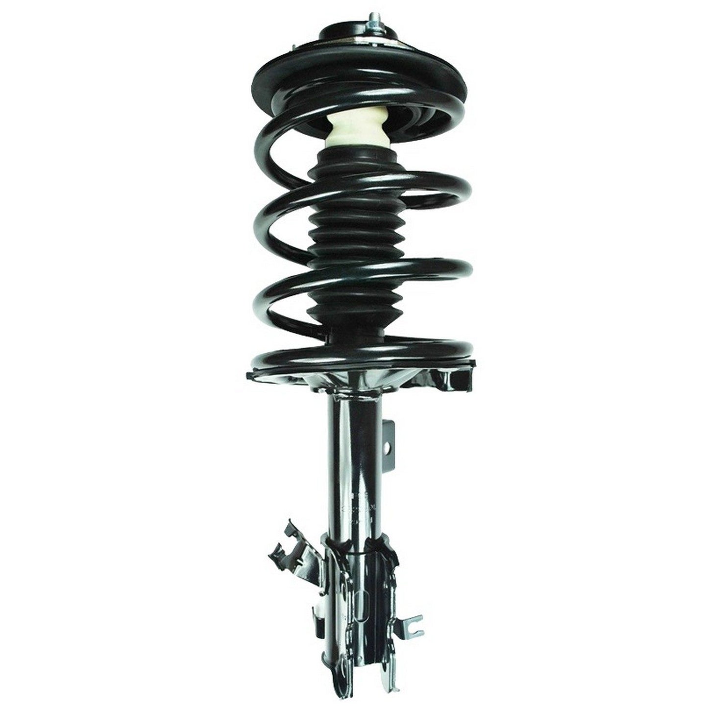 Front View of Front Left Suspension Strut and Coil Spring Assembly FCS 1332350L