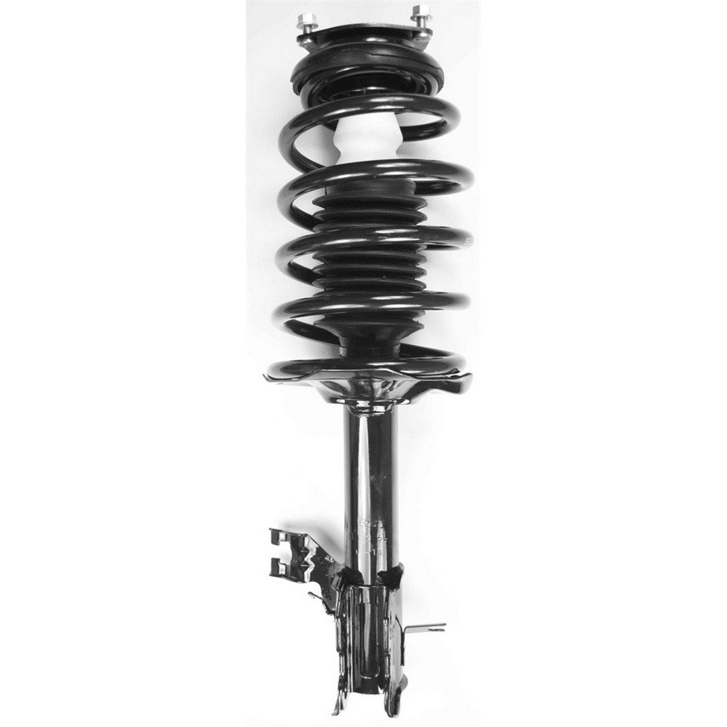 Front View of Front Left Suspension Strut and Coil Spring Assembly FCS 1332355L