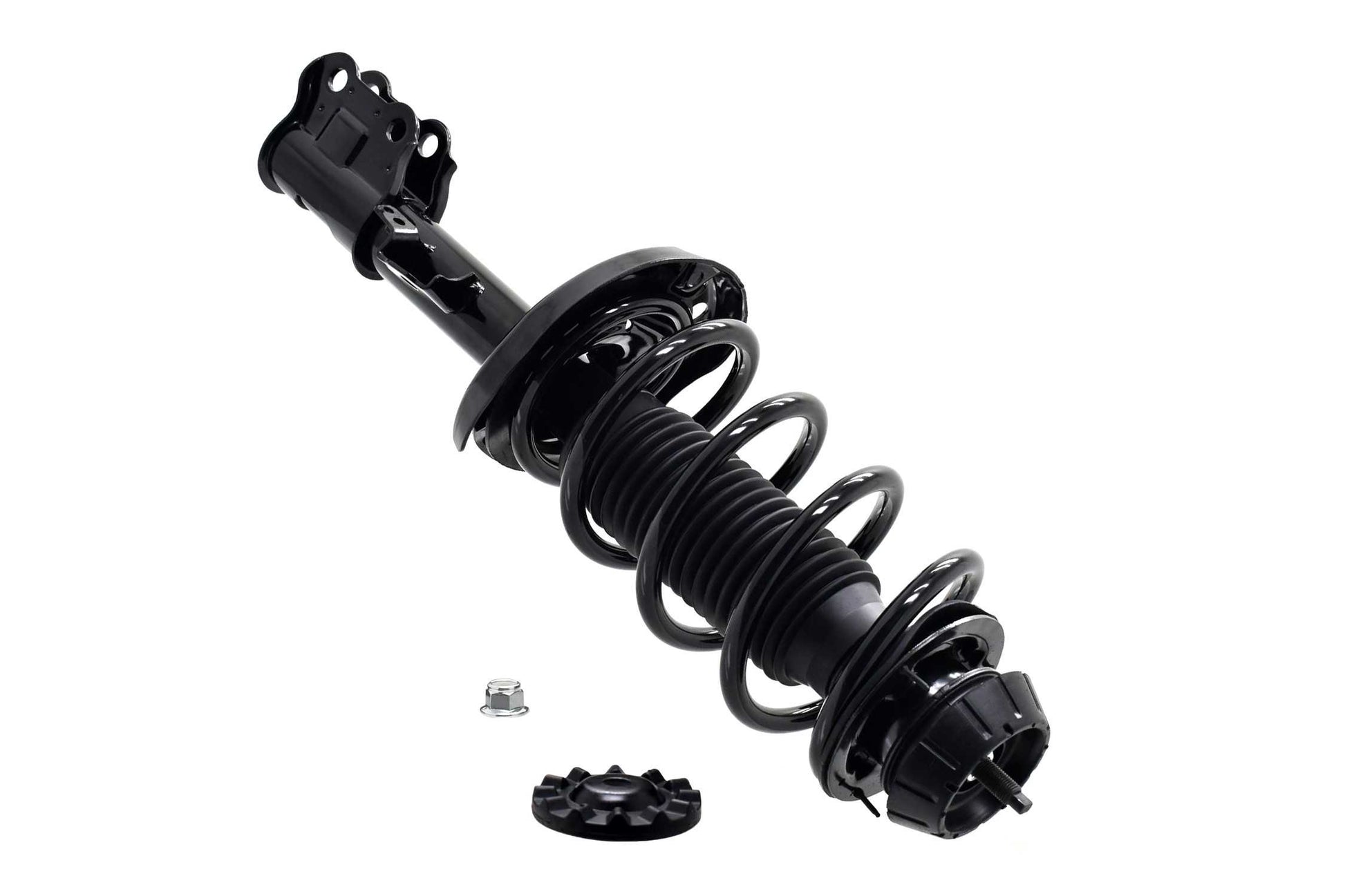 Left View of Front Right Suspension Strut and Coil Spring Assembly FCS 1333332R