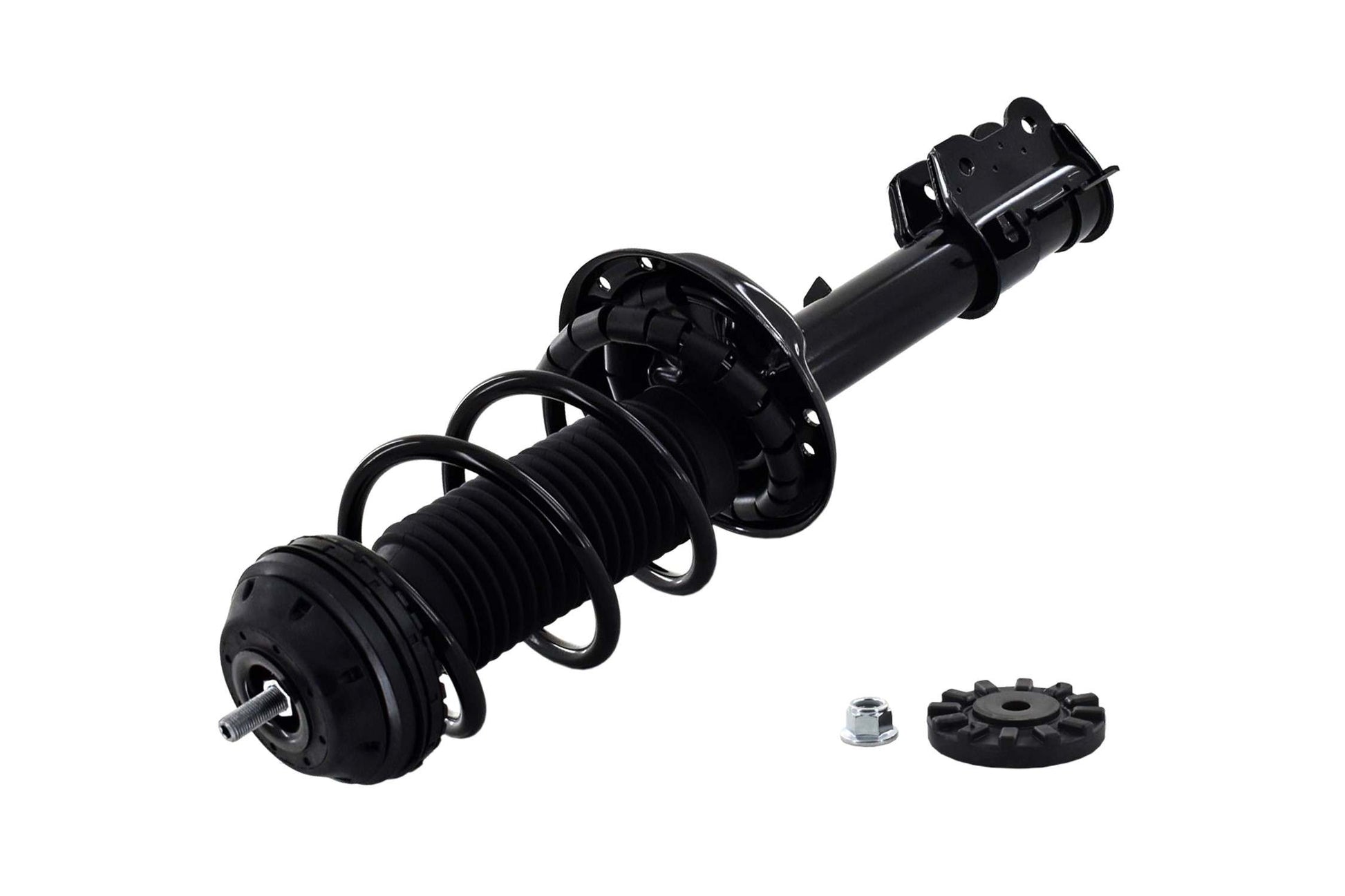 Bottom View of Front Left Suspension Strut and Coil Spring Assembly FCS 1333710L