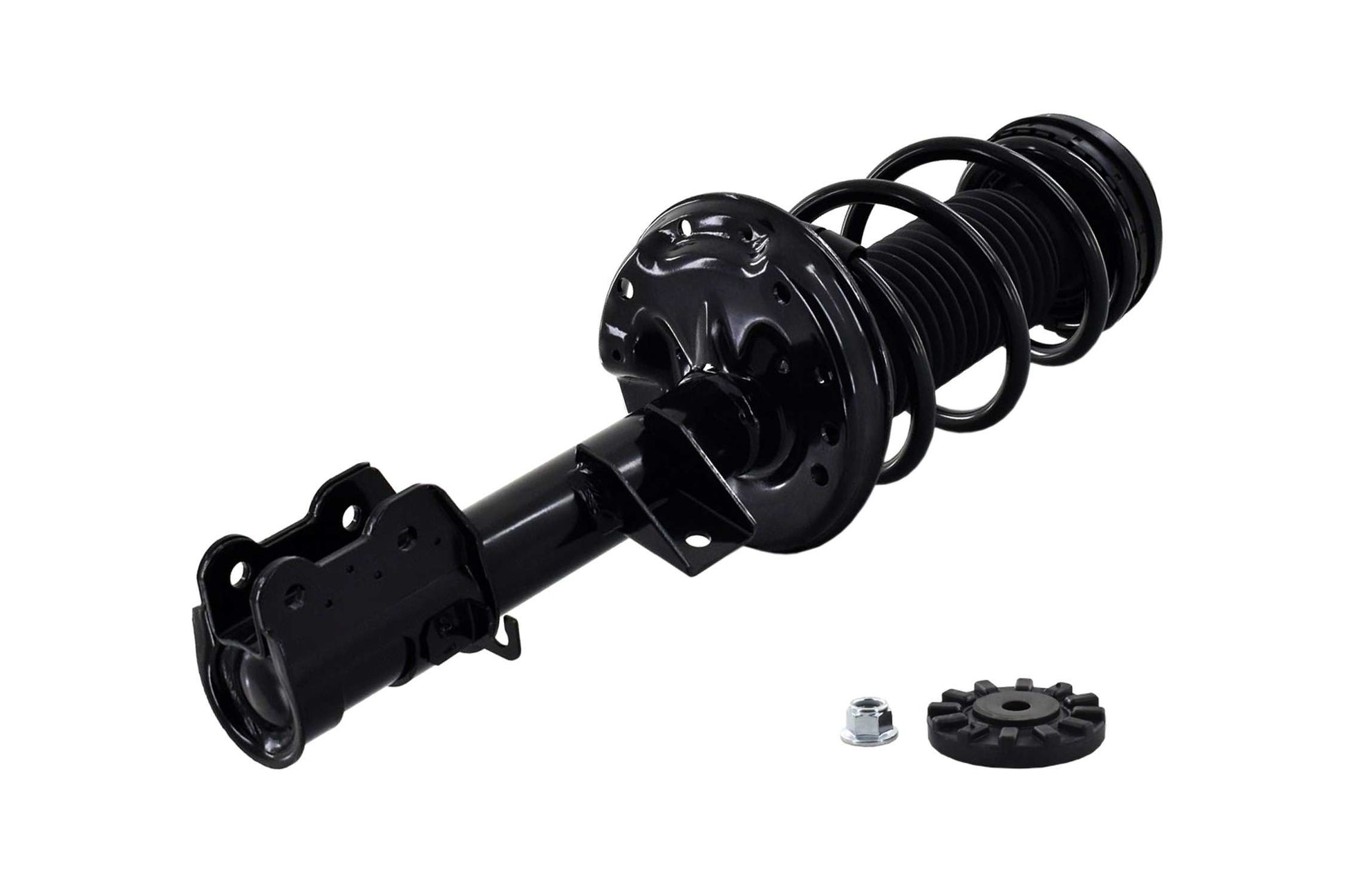 Right View of Front Left Suspension Strut and Coil Spring Assembly FCS 1333710L