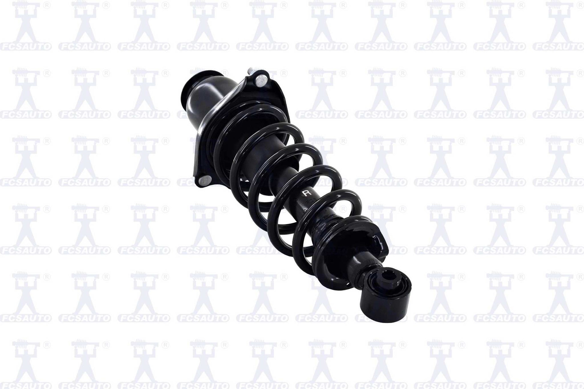 Angle View of Rear Right Suspension Strut and Coil Spring Assembly FCS 1345471R