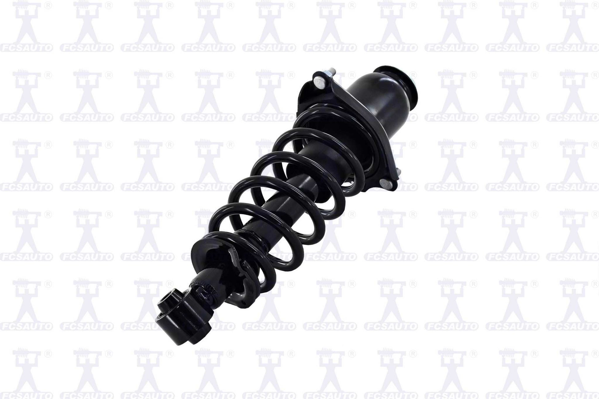 Back View of Rear Right Suspension Strut and Coil Spring Assembly FCS 1345471R