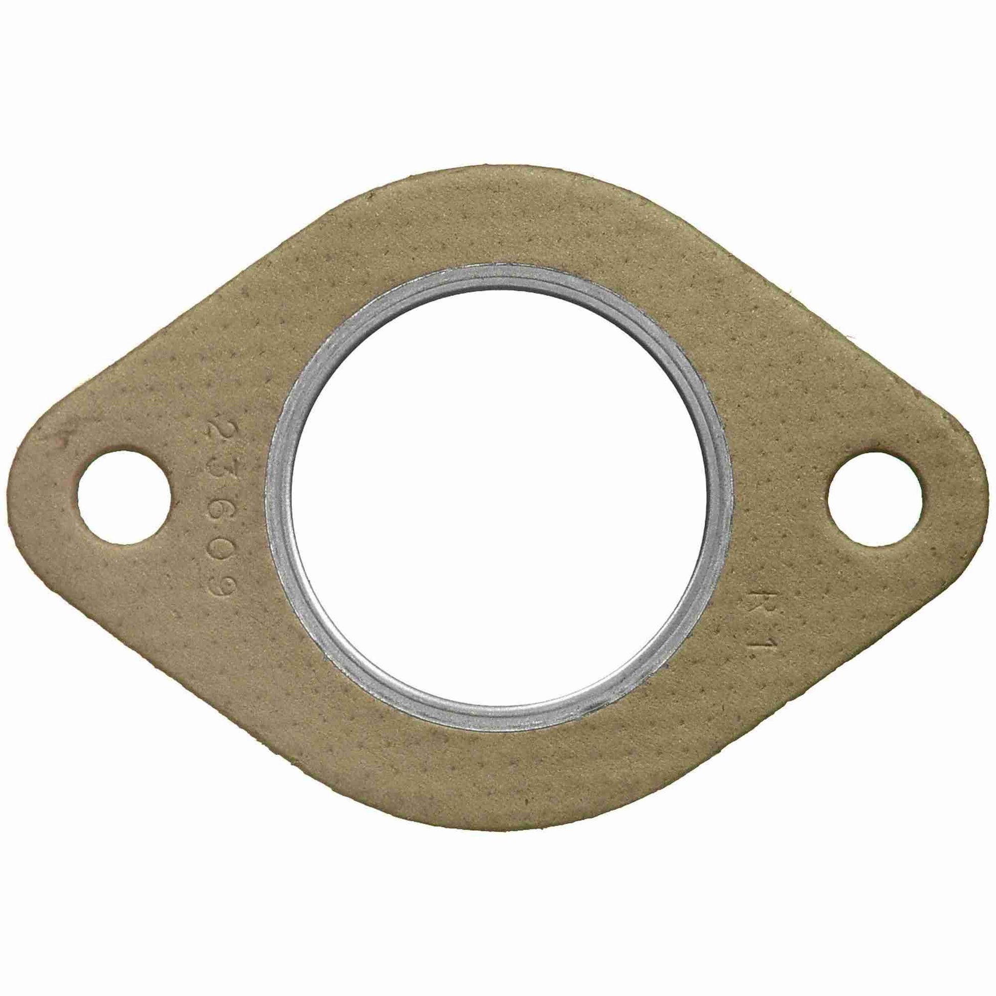 Top View of Front Exhaust Pipe Flange Gasket FEL 23609