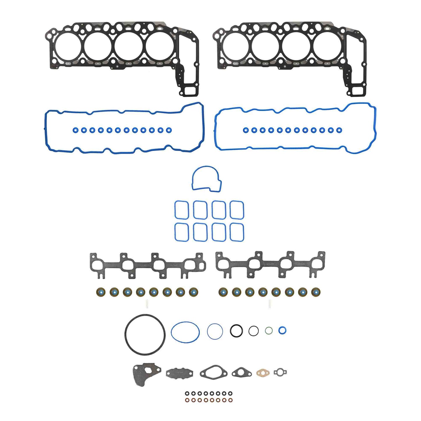 Top View of Engine Cylinder Head Gasket Set FEL HS26157PT-1