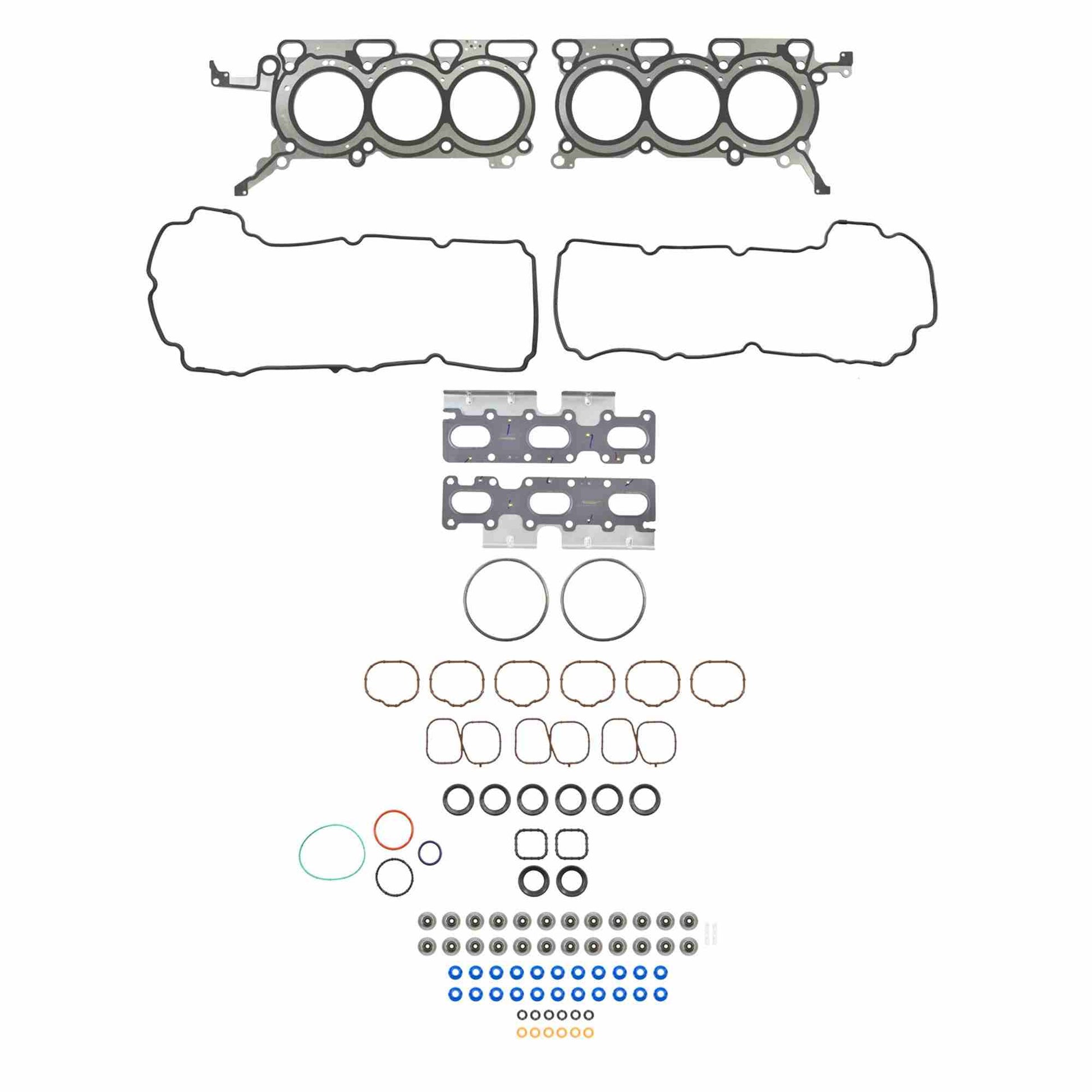 Top View of Engine Cylinder Head Gasket Set FEL HS26487PT