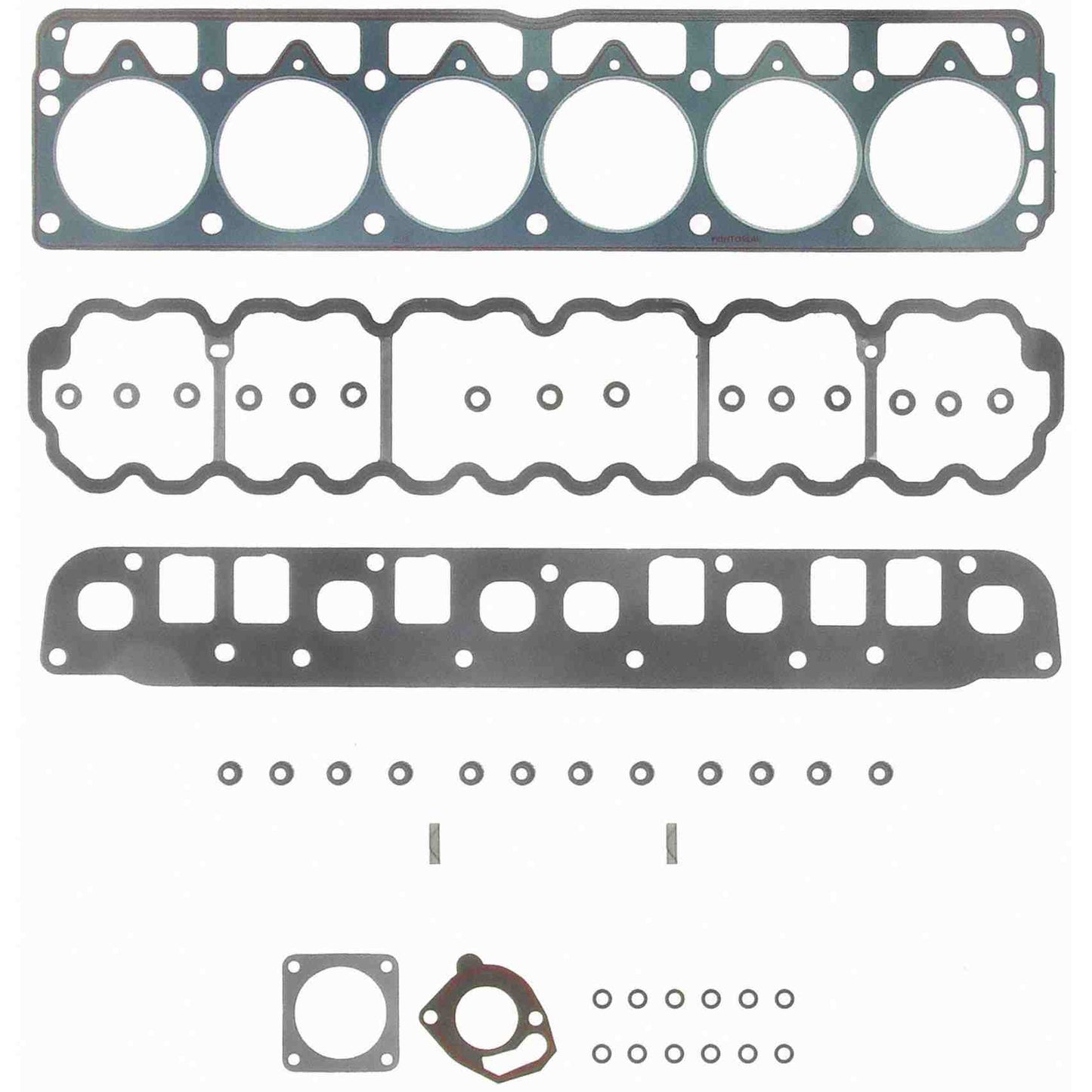 Top View of Engine Cylinder Head Gasket Set FEL HS9076PT-4