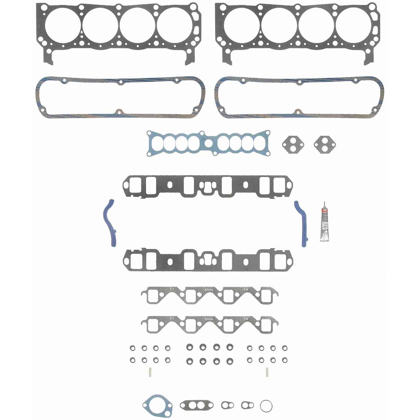 Top View of Engine Cylinder Head Gasket Set FEL HS9280PT-2