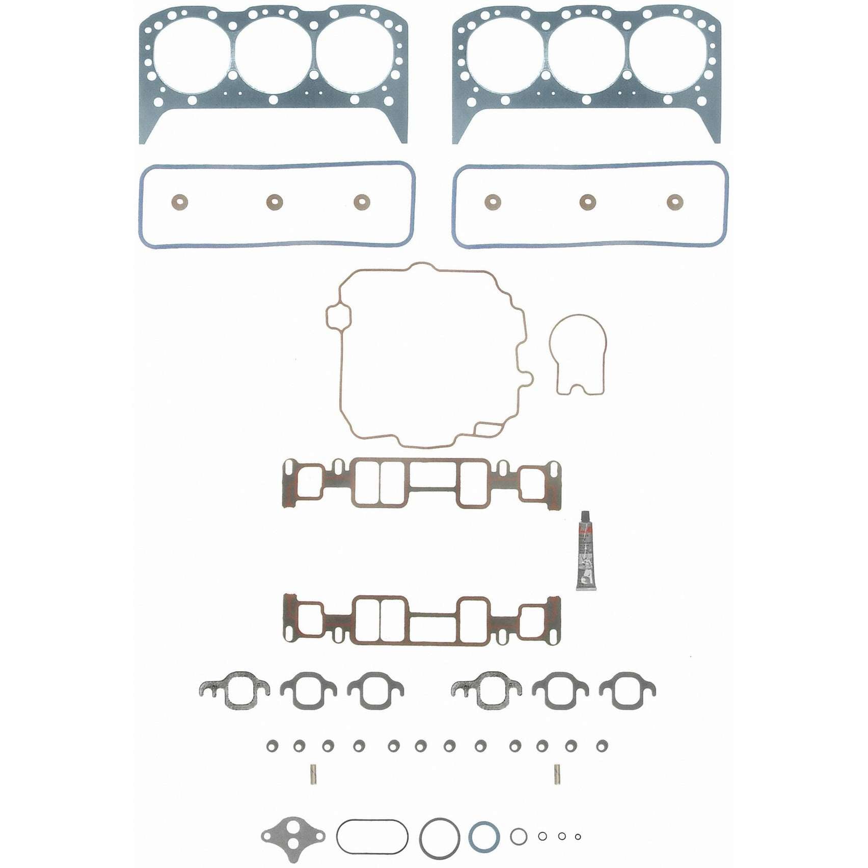 Top View of Engine Cylinder Head Gasket Set FEL HS9354PT-6