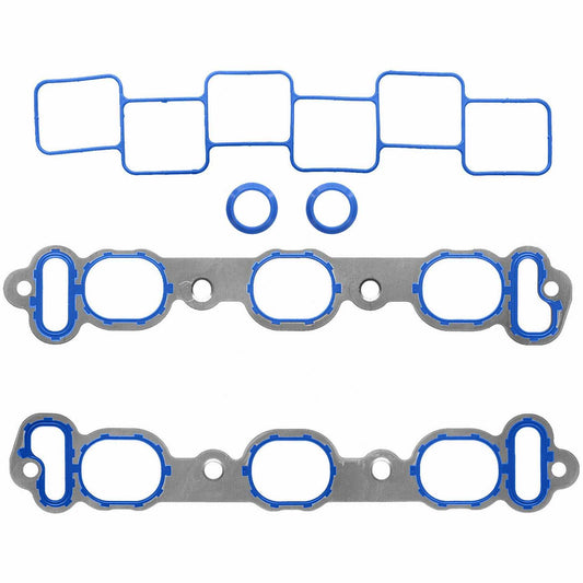 Top View of Upper Engine Intake Manifold Gasket Set FEL MS92165