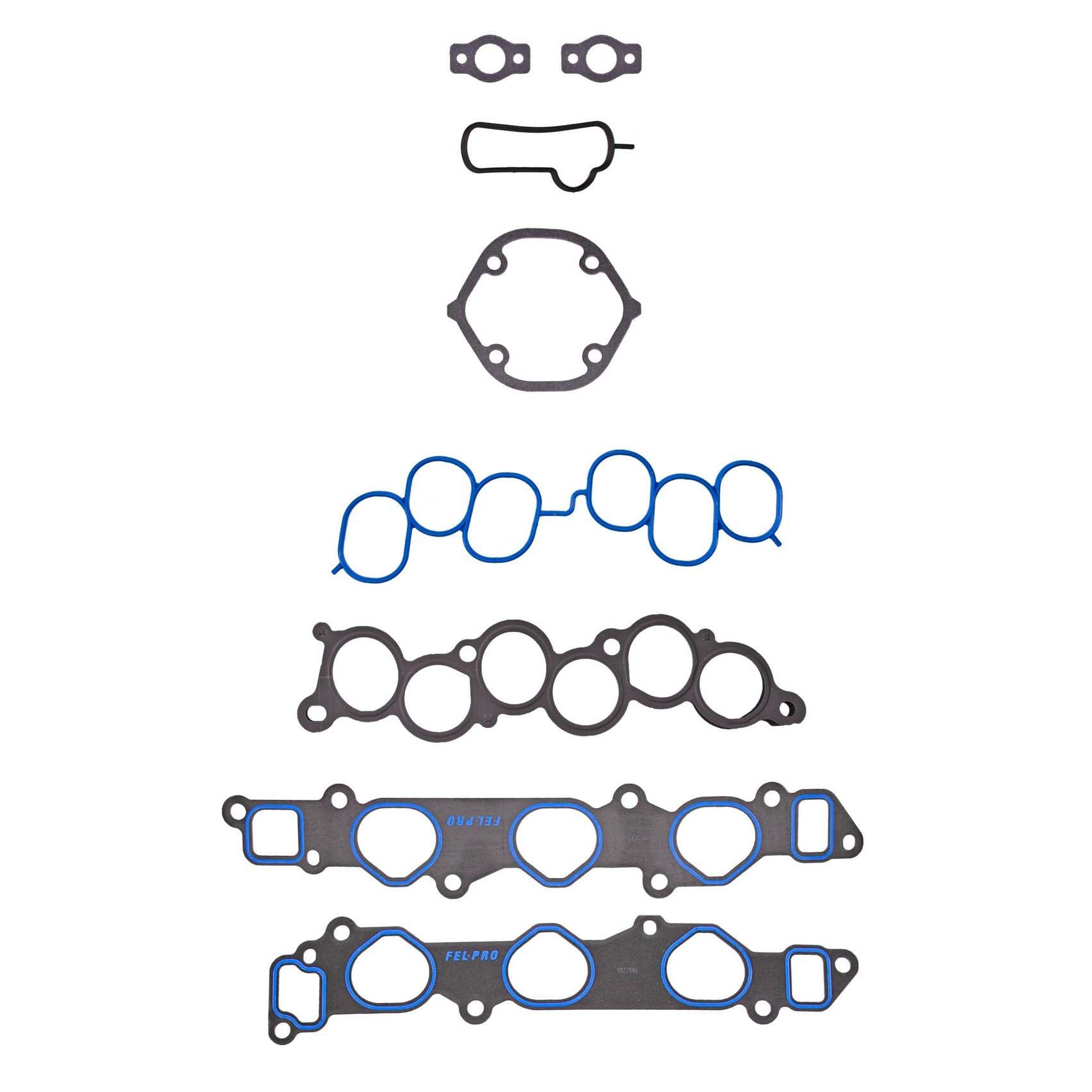 Top View of Upper Engine Intake Manifold Gasket Set FEL MS92766