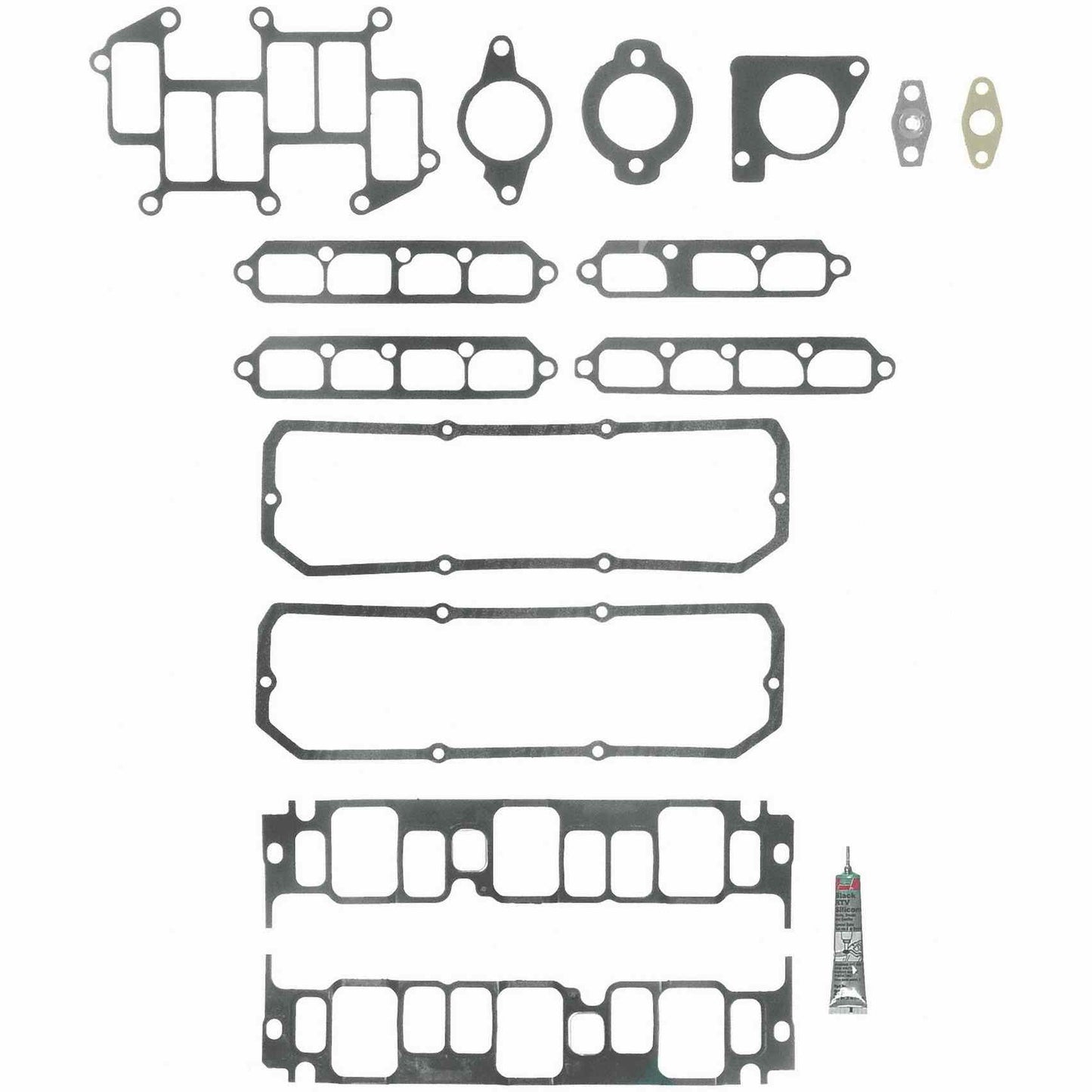 Top View of Upper Engine Intake Manifold Gasket Set FEL MS93020