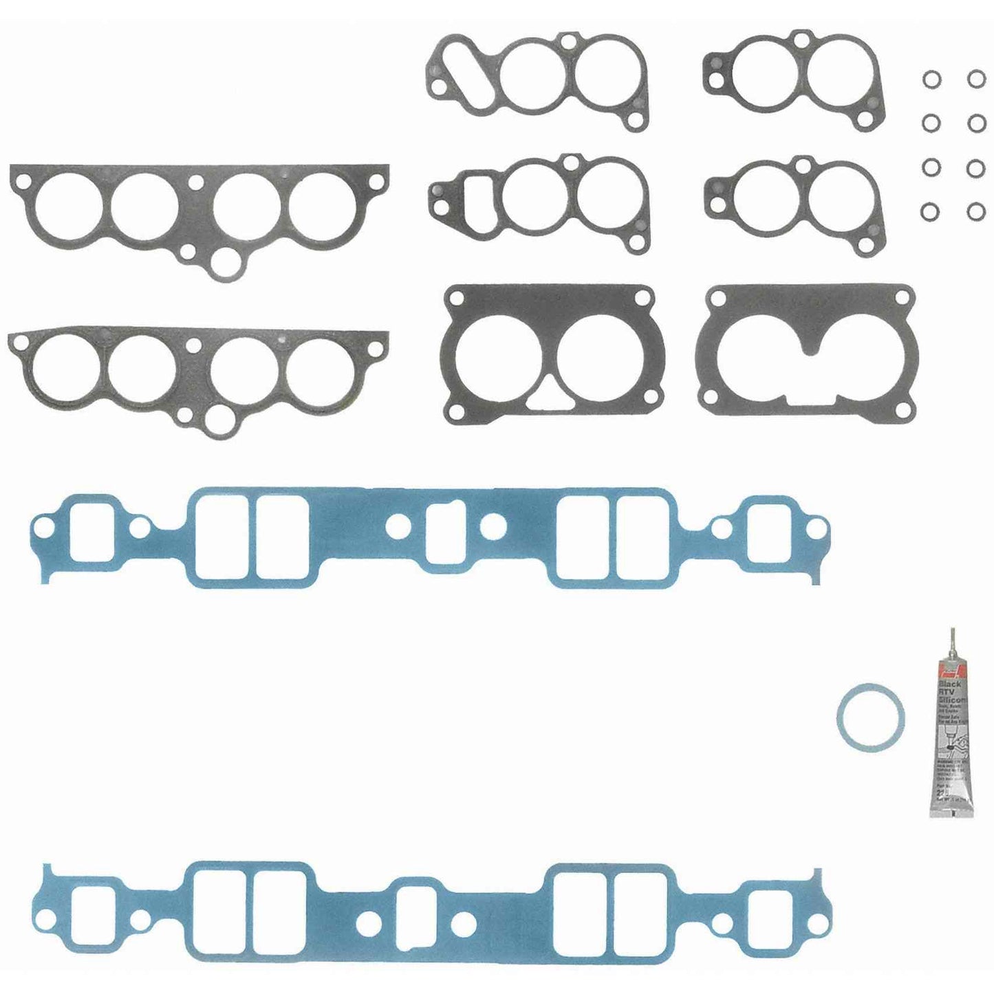 Top View of Upper Engine Intake Manifold Gasket Set FEL MS93035-1