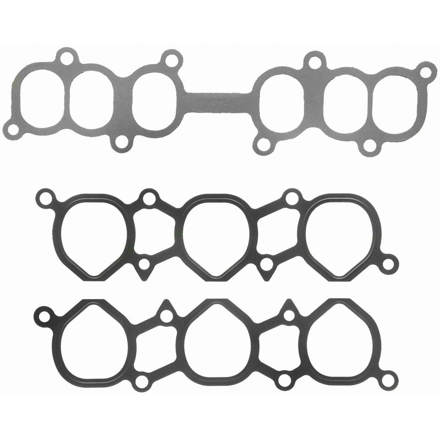 Top View of Upper Engine Intake Manifold Gasket Set FEL MS95751