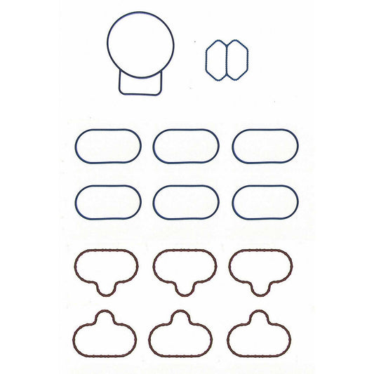 Top View of Upper Engine Intake Manifold Gasket Set FEL MS96124