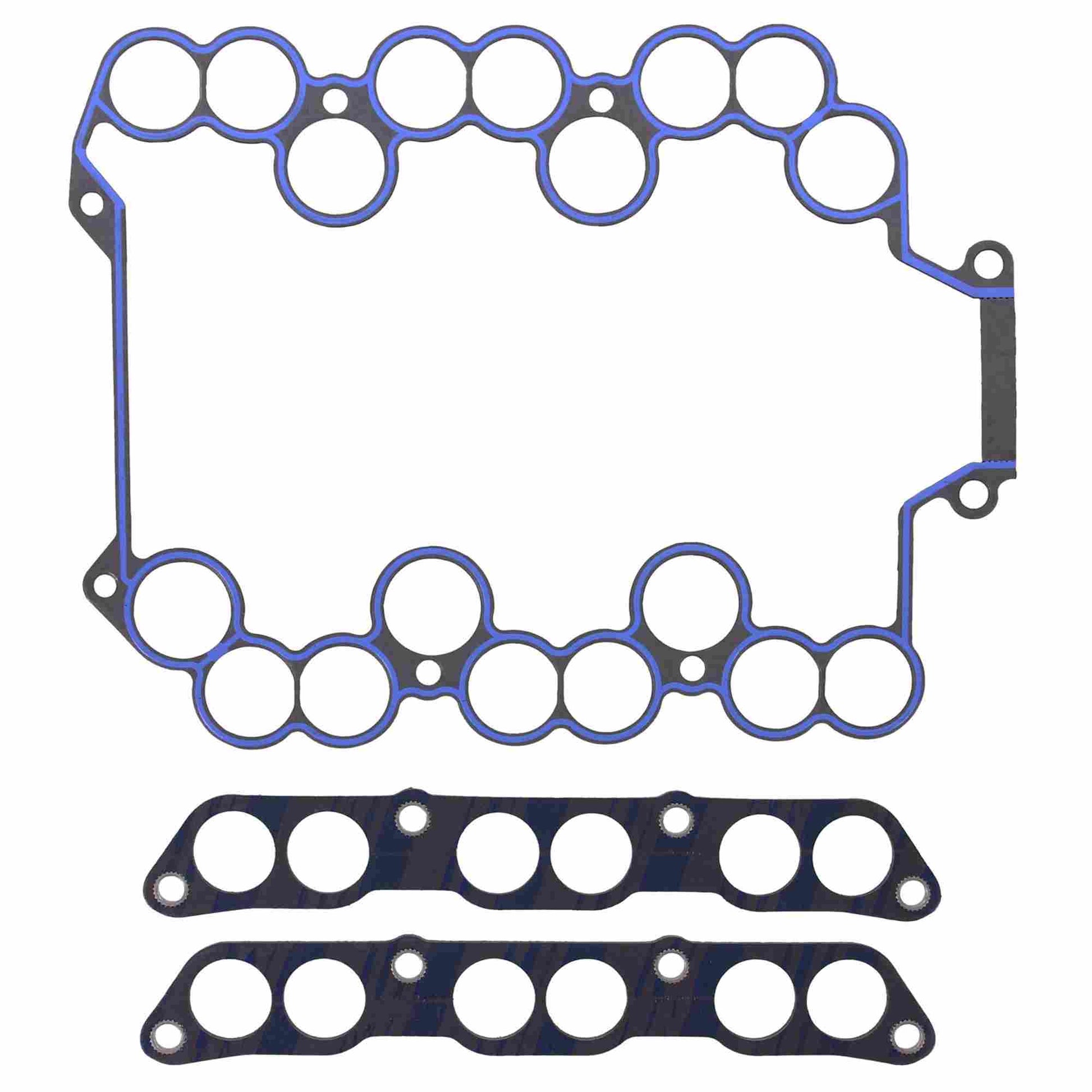 Top View of Upper Engine Intake Manifold Gasket Set FEL MS97053