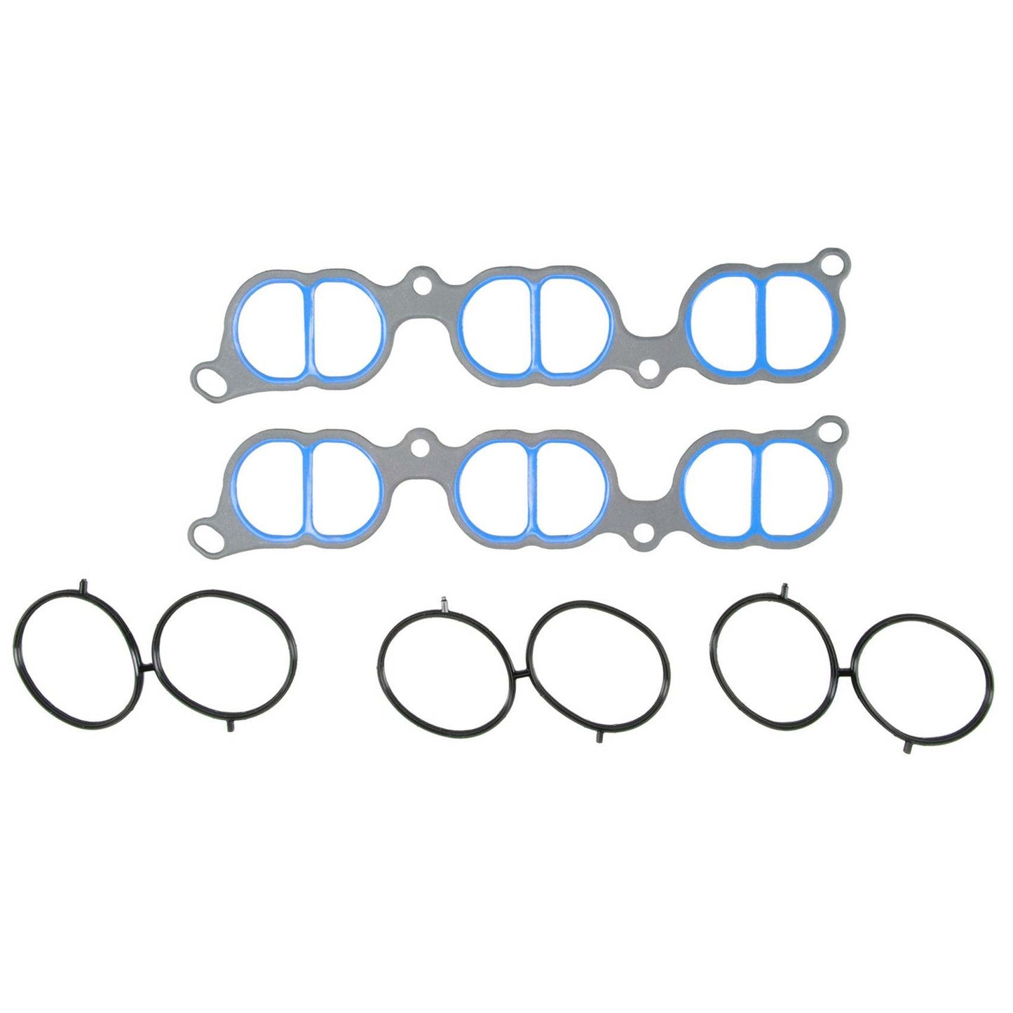 Top View of Upper Engine Intake Manifold Gasket Set FEL MS97084