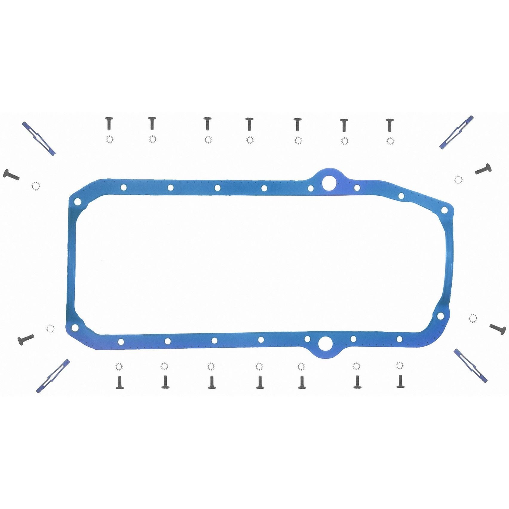 Top View of Engine Oil Pan Gasket Set FEL OS34510T