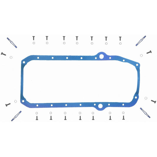 Top View of Engine Oil Pan Gasket Set FEL OS34510T