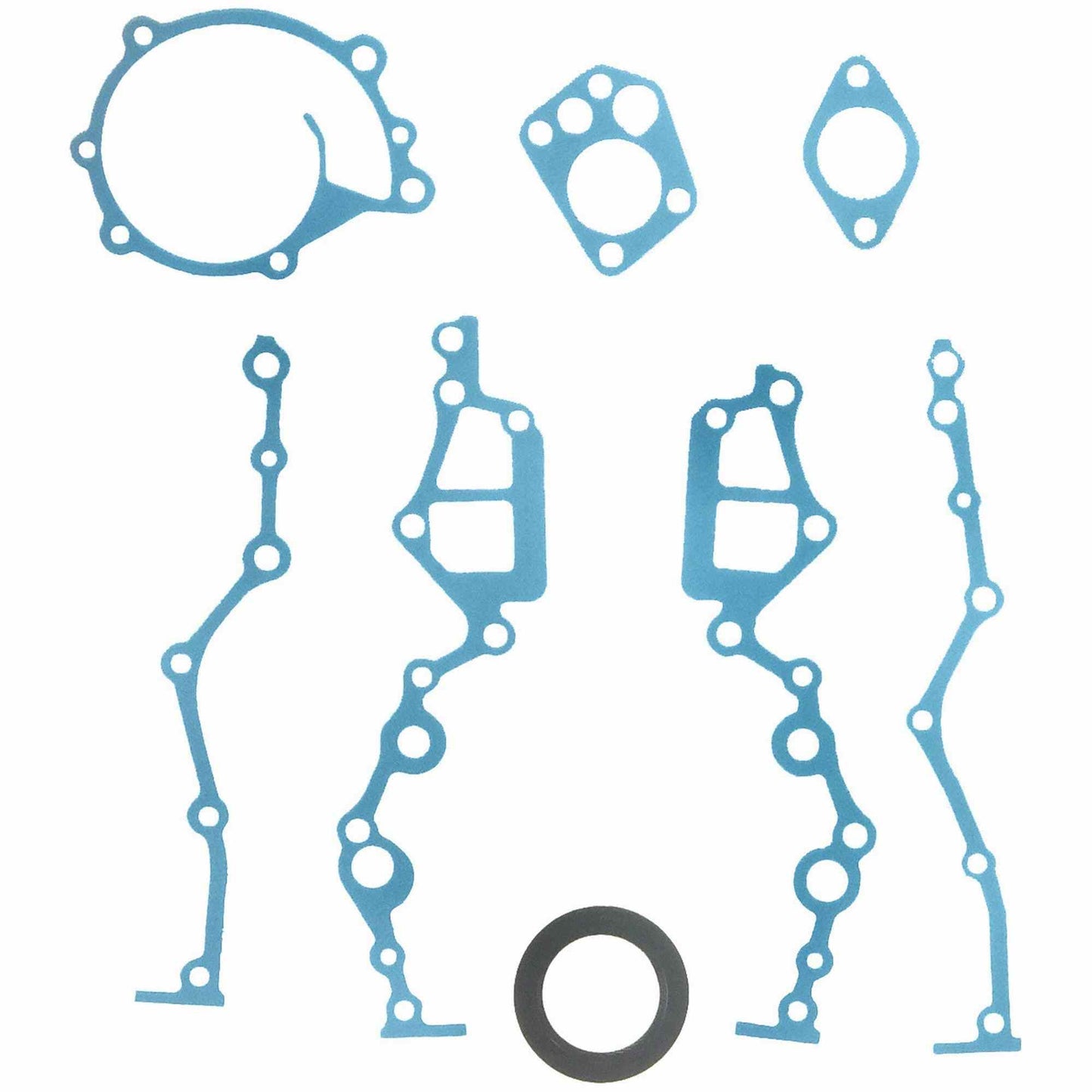 Top View of Engine Timing Cover Gasket Set FEL TCS27155