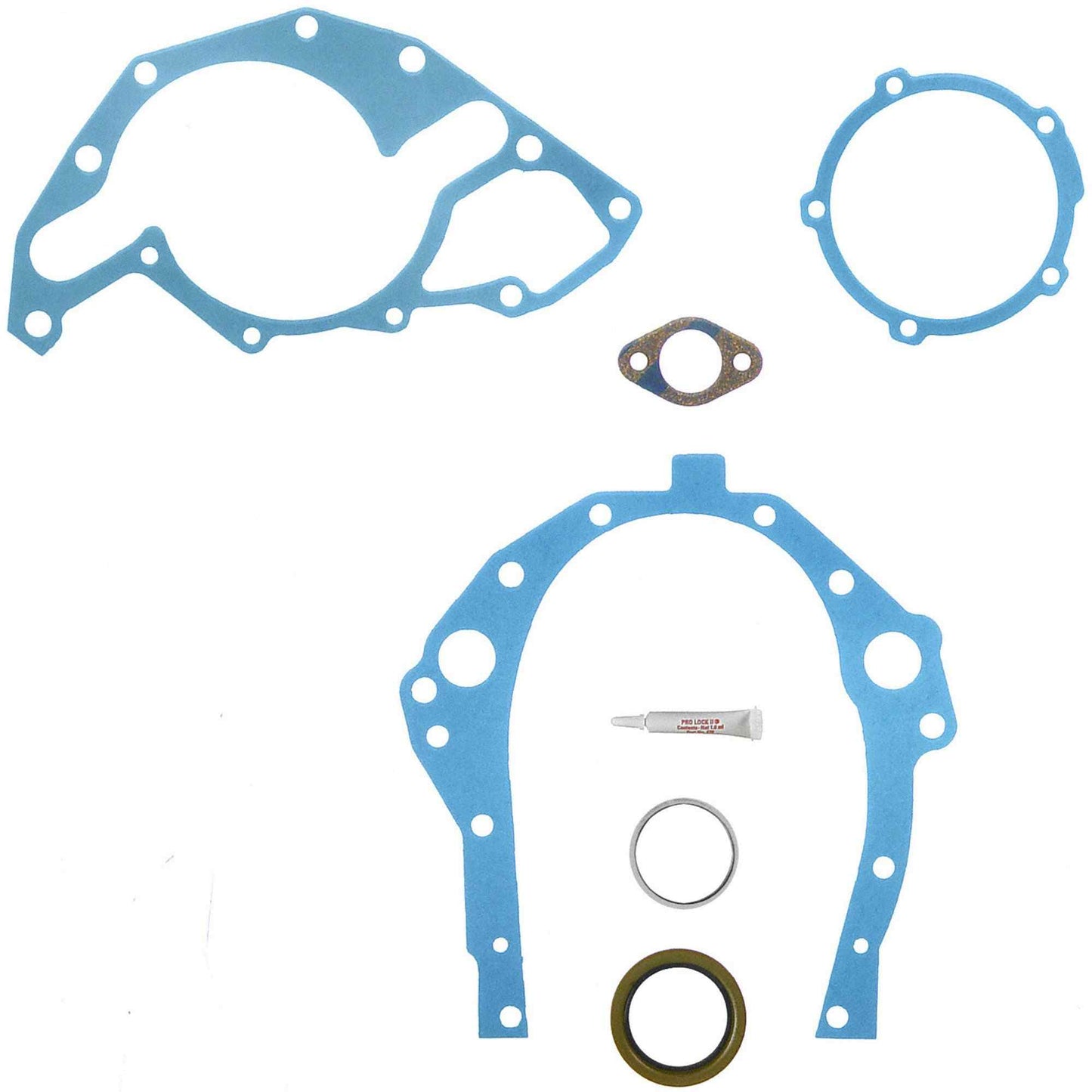 Top View of Engine Timing Cover Gasket Set FEL TCS45827