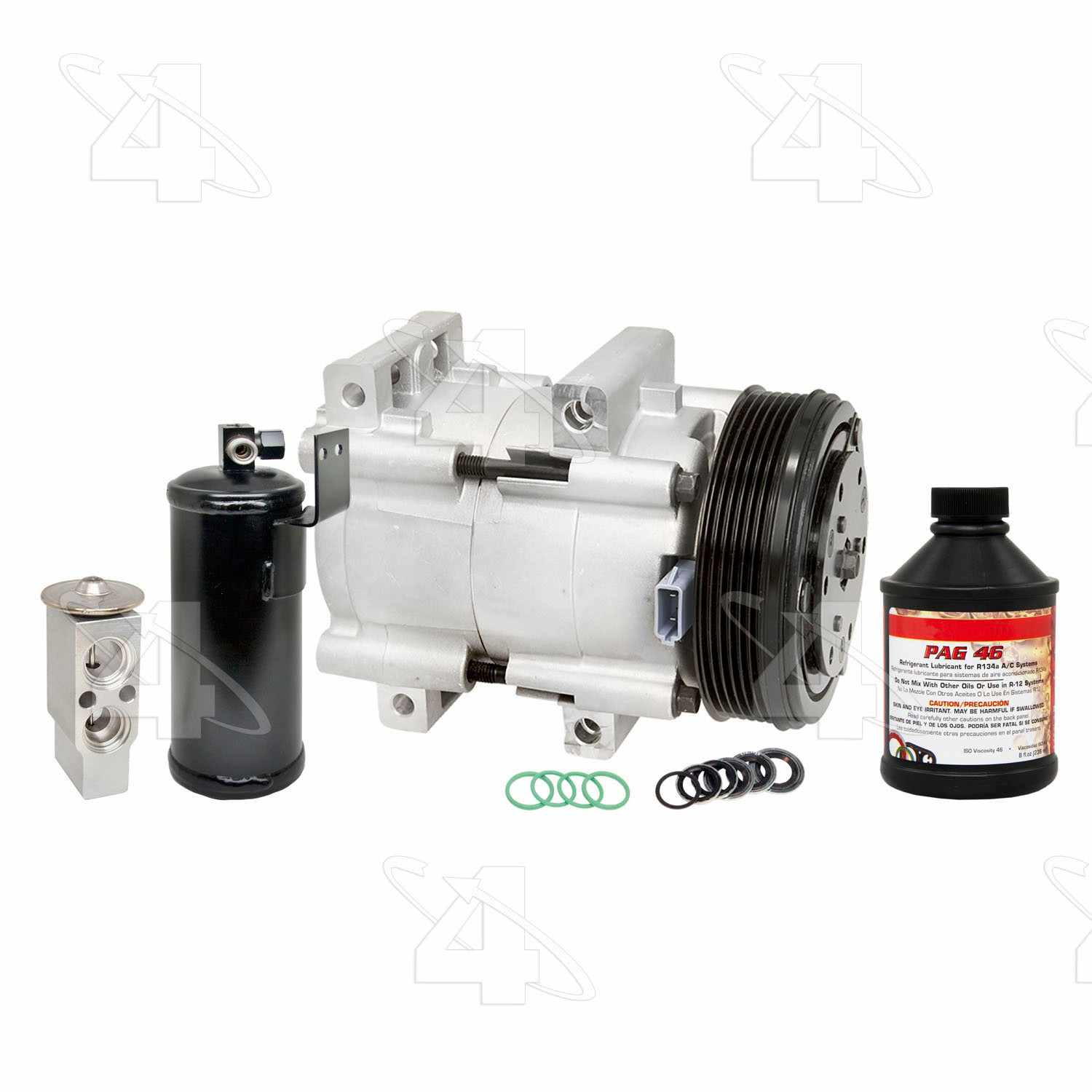 Kit View of A/C Compressor and Component Kit FOUR SEASONS 1032NK