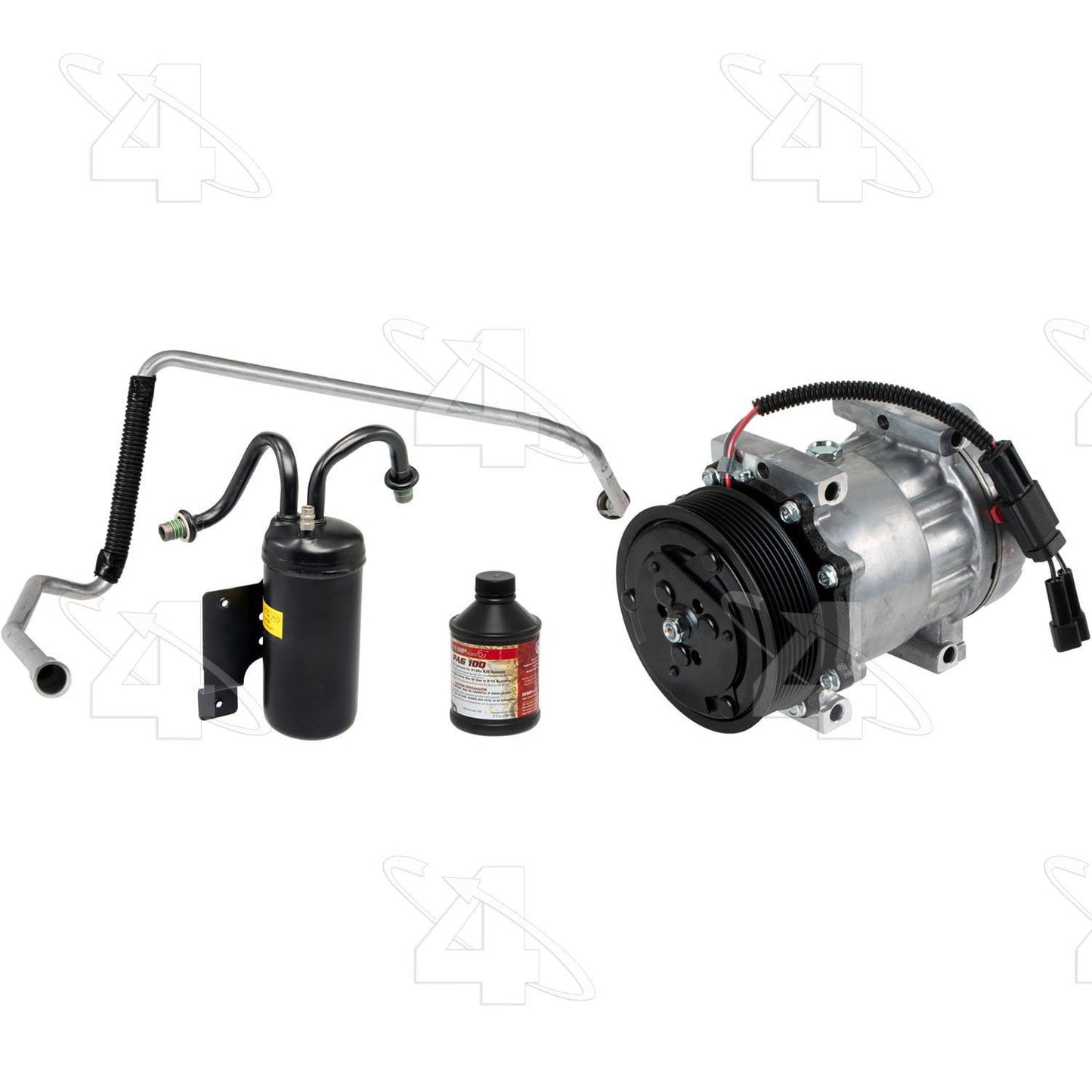 Kit View of A/C Compressor and Component Kit FOUR SEASONS 1509NK