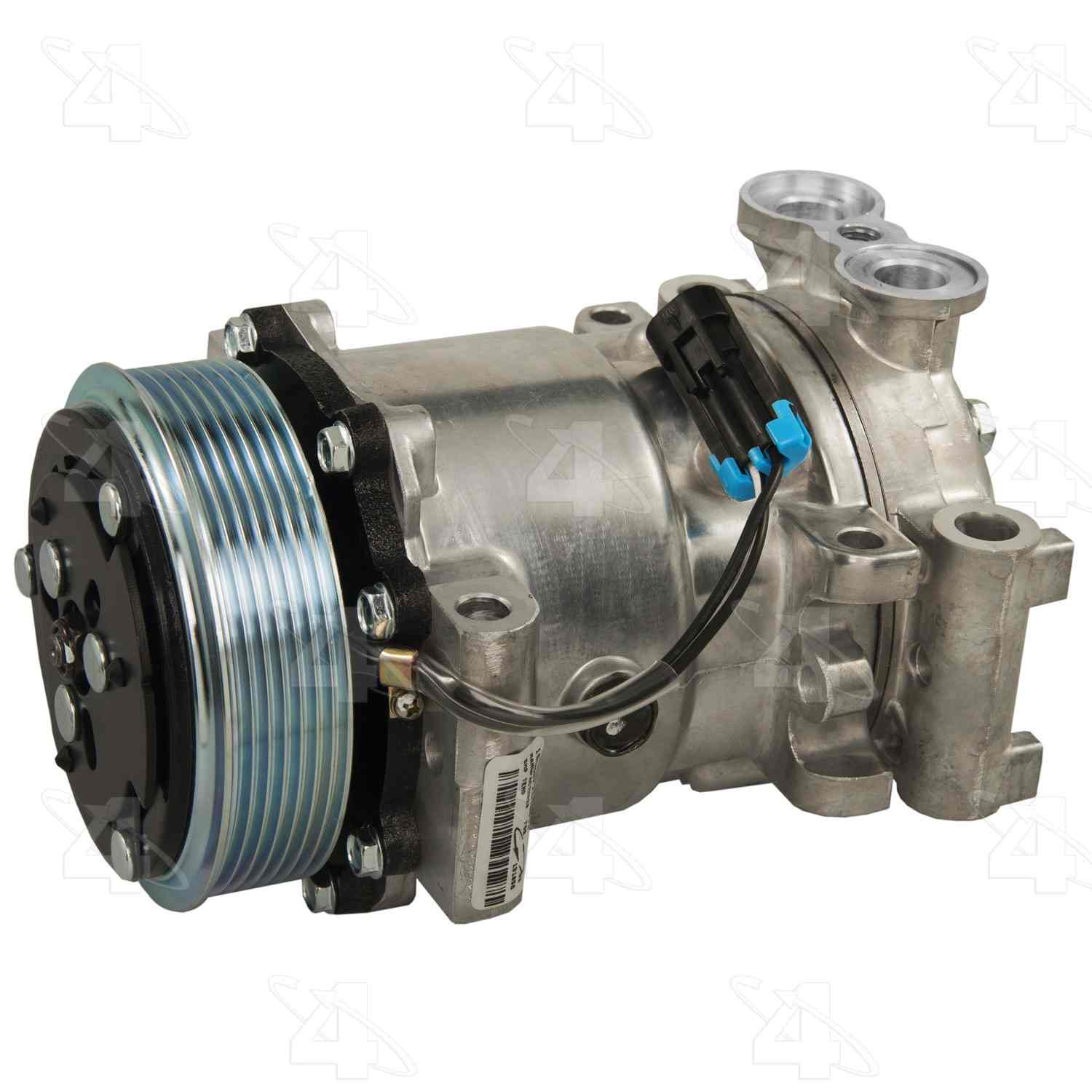 Front View of A/C Compressor FOUR SEASONS 158567