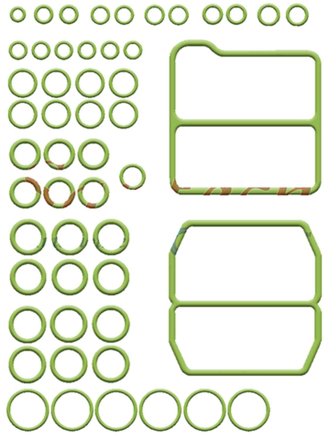 Angle View of A/C System O-Ring and Gasket Kit FOUR SEASONS 26764