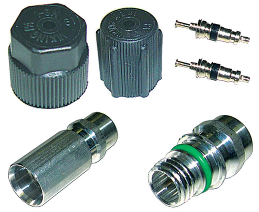 Angle View of A/C System Valve Core and Cap Kit FOUR SEASONS 26781