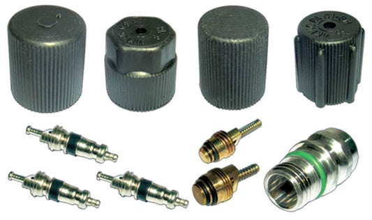 Angle View of A/C System Valve Core and Cap Kit FOUR SEASONS 26782