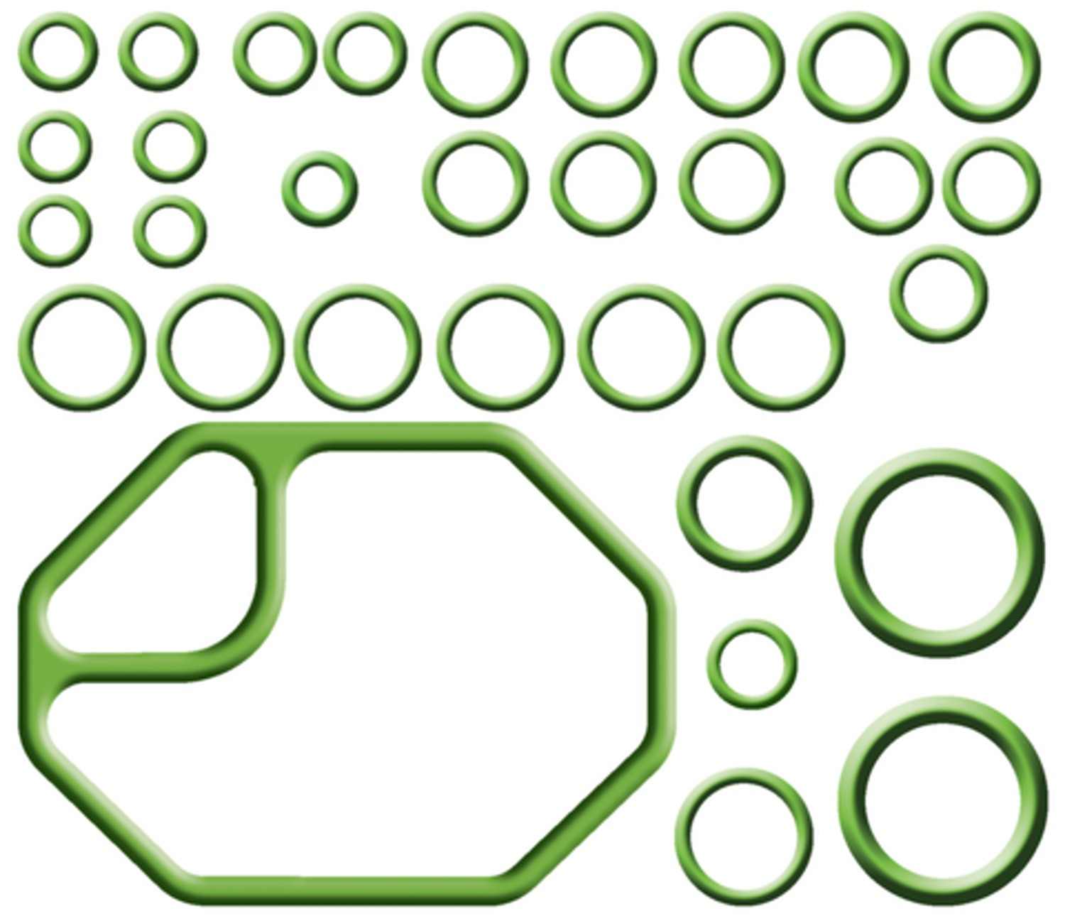 Angle View of A/C System O-Ring and Gasket Kit FOUR SEASONS 26798