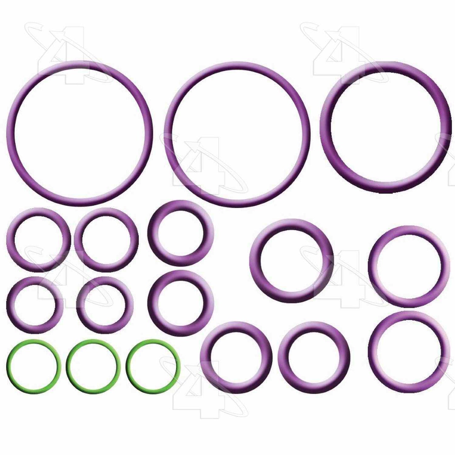 Front View of A/C System O-Ring and Gasket Kit FOUR SEASONS 26830