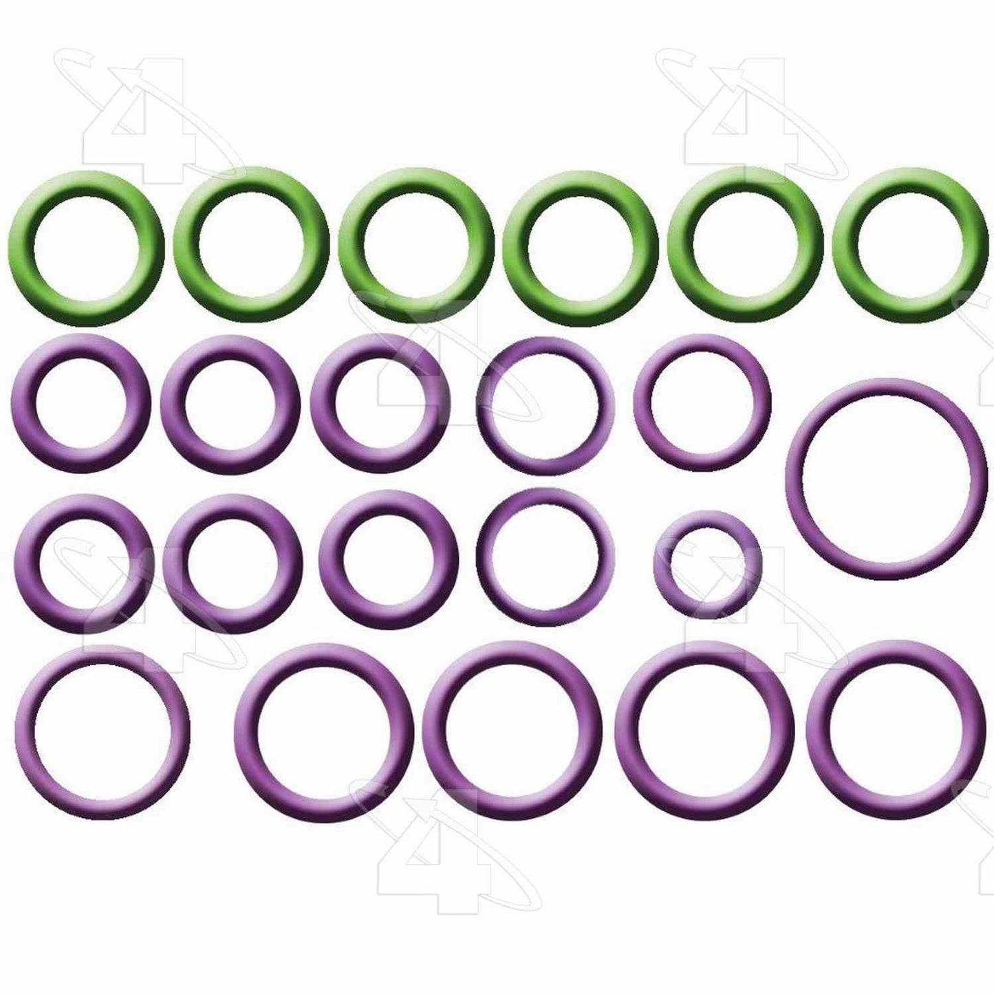 Front View of A/C System O-Ring and Gasket Kit FOUR SEASONS 26833