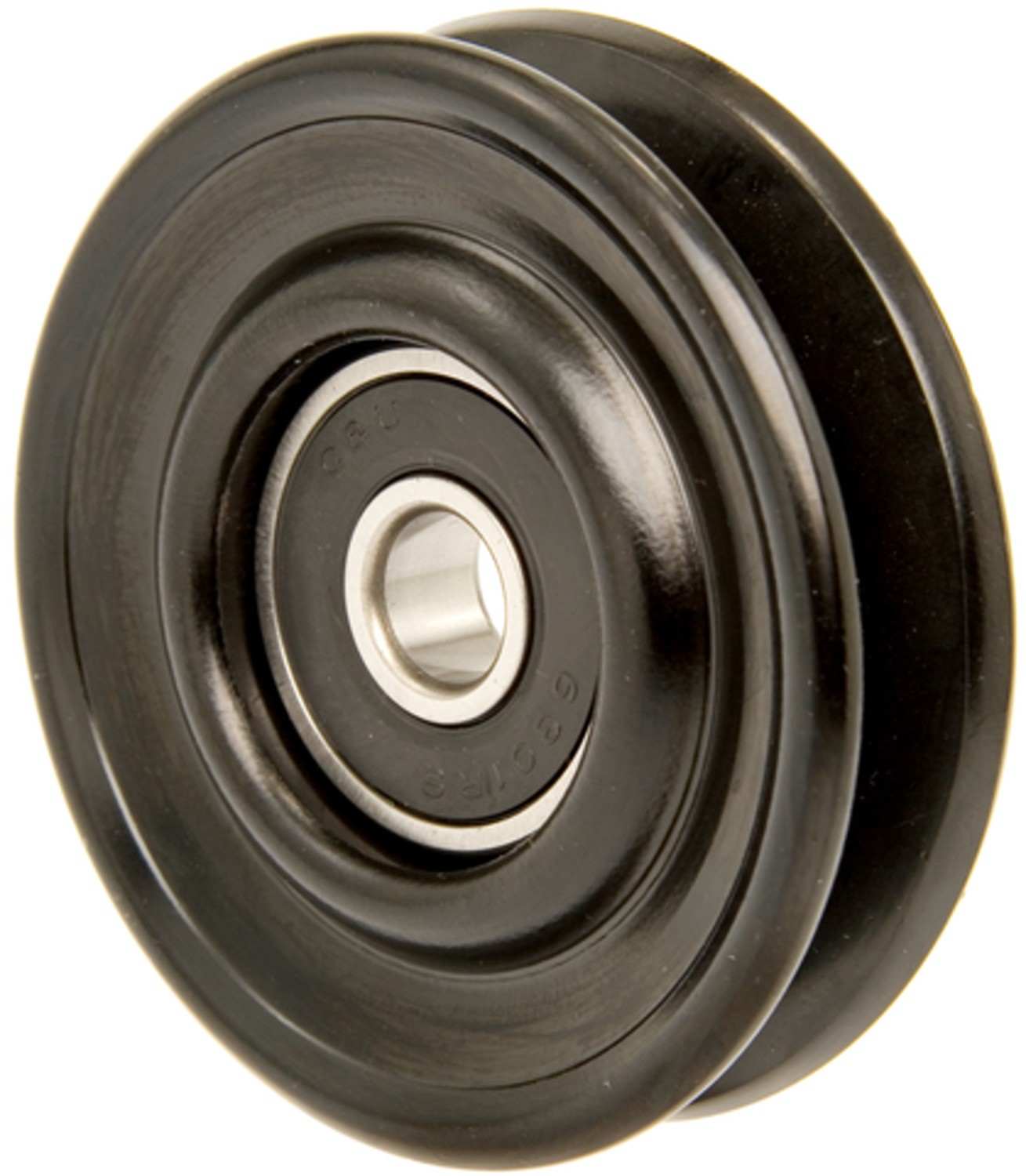 Angle View of Accessory Drive Belt Tensioner Pulley FOUR SEASONS 45000