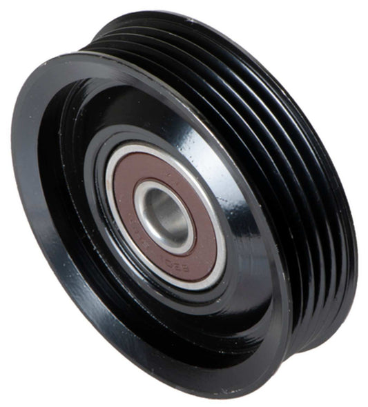 Angle View of Accessory Drive Belt Idler Pulley FOUR SEASONS 45002