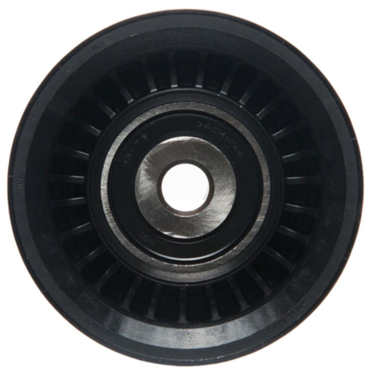 Front View of Left Accessory Drive Belt Idler Pulley FOUR SEASONS 45909