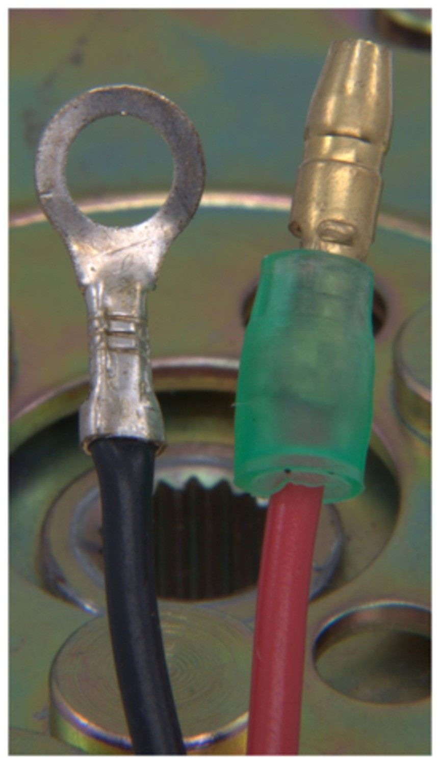 Connector View of A/C Compressor Clutch FOUR SEASONS 47560