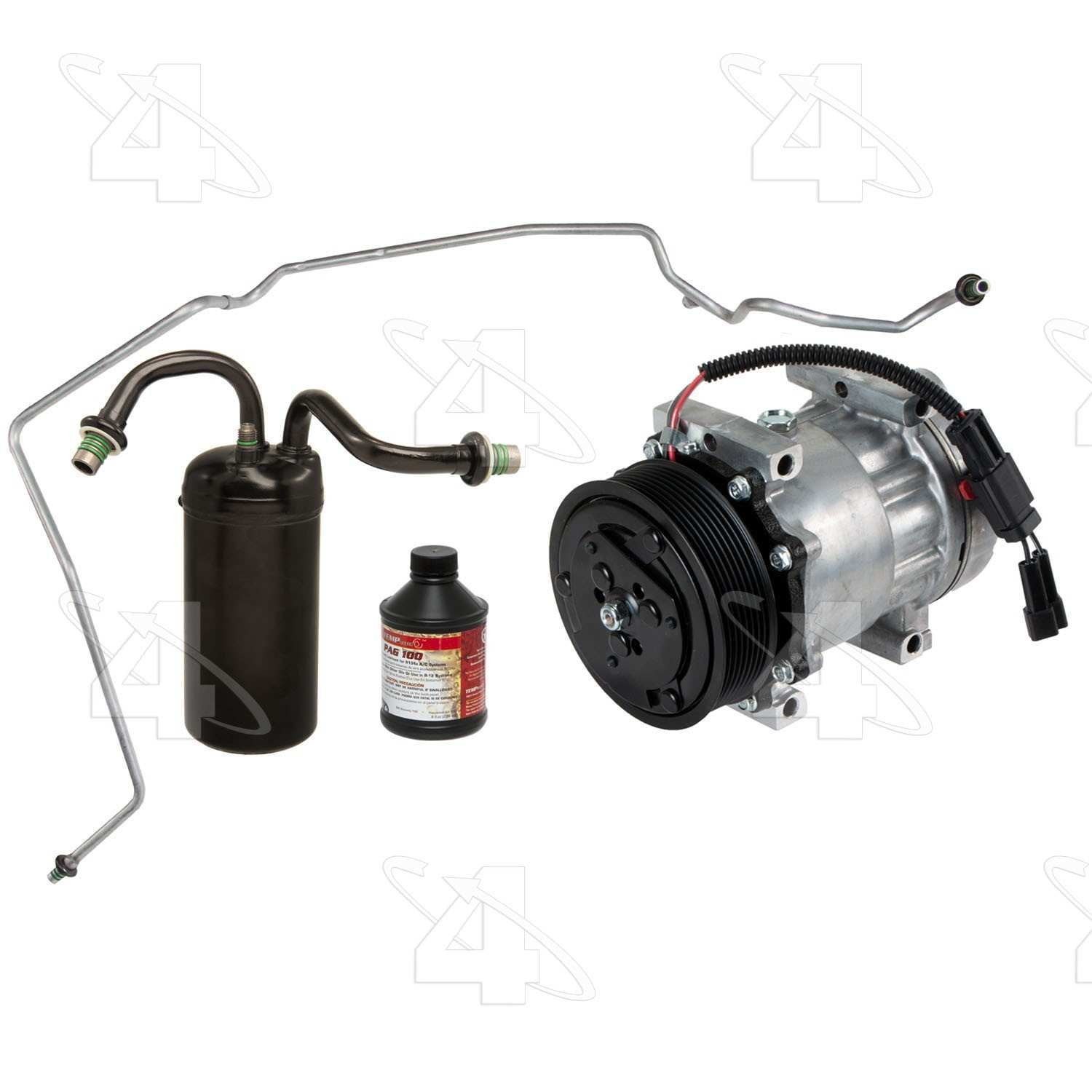 Kit View of A/C Compressor and Component Kit FOUR SEASONS 4861NK