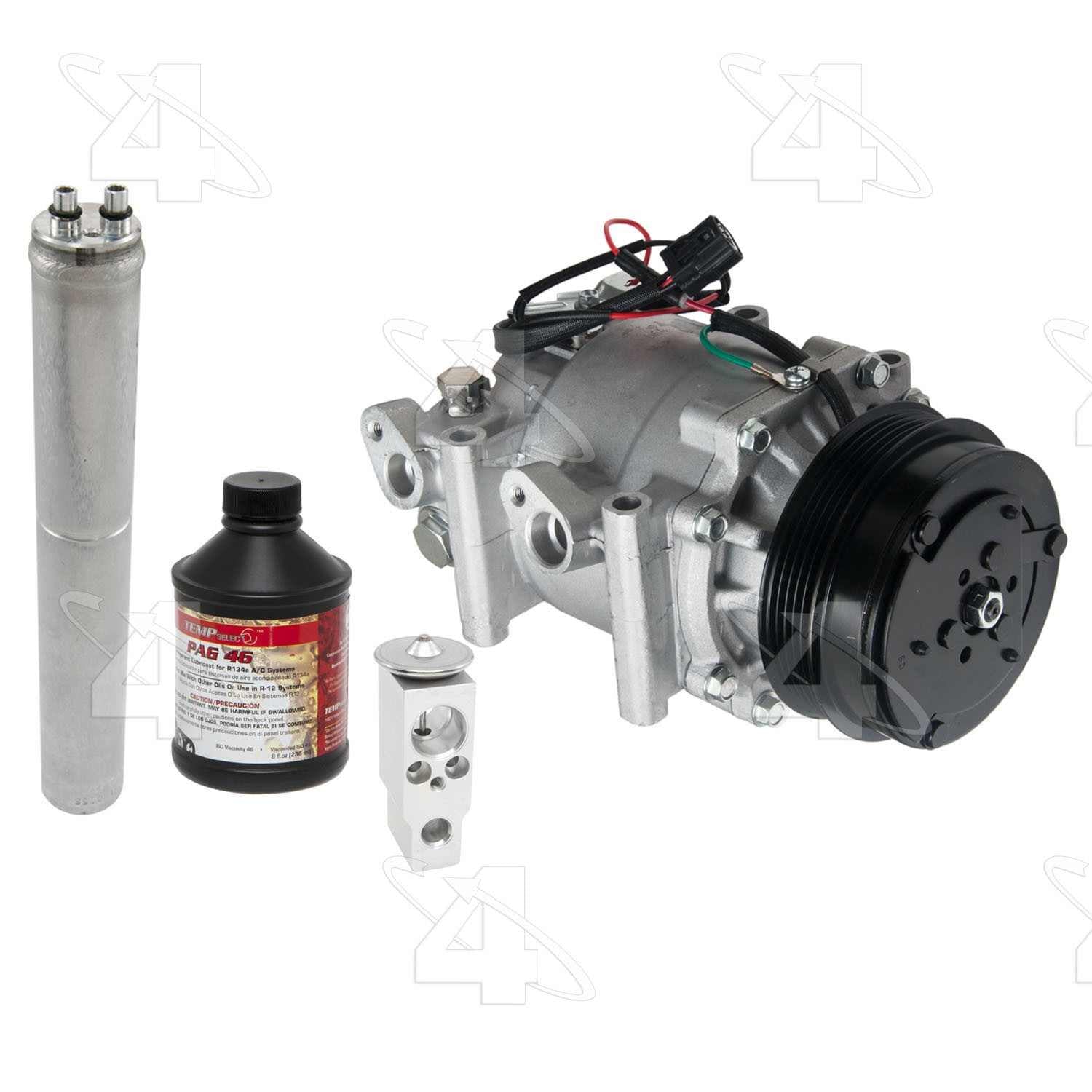 Kit View of A/C Compressor and Component Kit FOUR SEASONS 5237NK