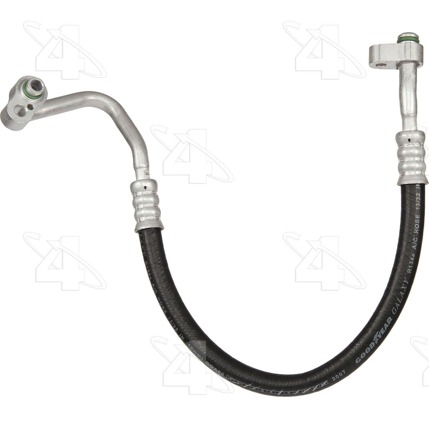 Front View of A/C Refrigerant Discharge Hose FOUR SEASONS 55219